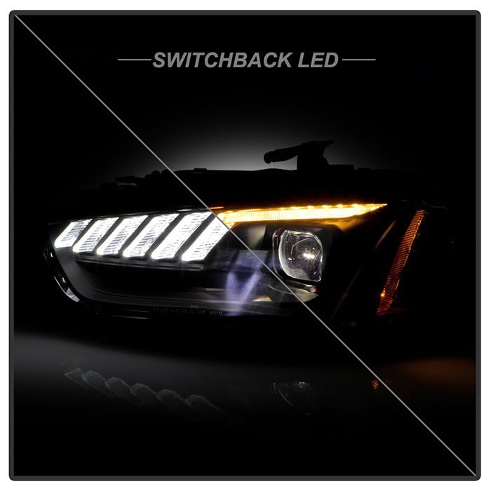 Audi A4 13-16 / S4 13-16 LED Modul Equipped Headlights - Black