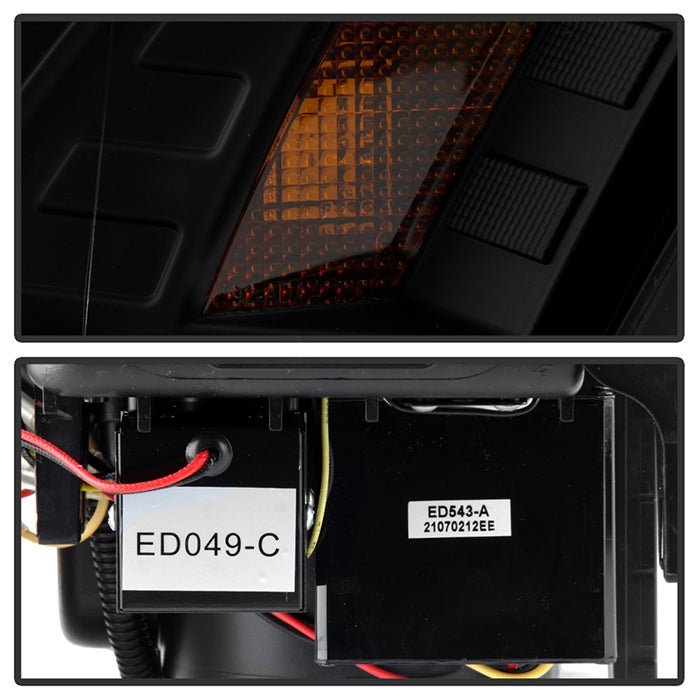 Chevy Silverado 1500 07-13 2500hd/3500hd 07-14 Gmc Sierra 3500hd Dually Models 07-14 Led Tail Lights -Black