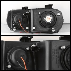 Acura Integra 94-97 Projector LED Headlights -Black - Image 2