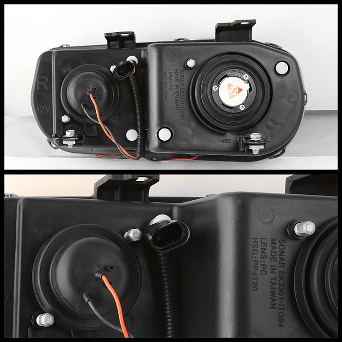 Acura Integra 94-97 Projector LED Headlights -Black