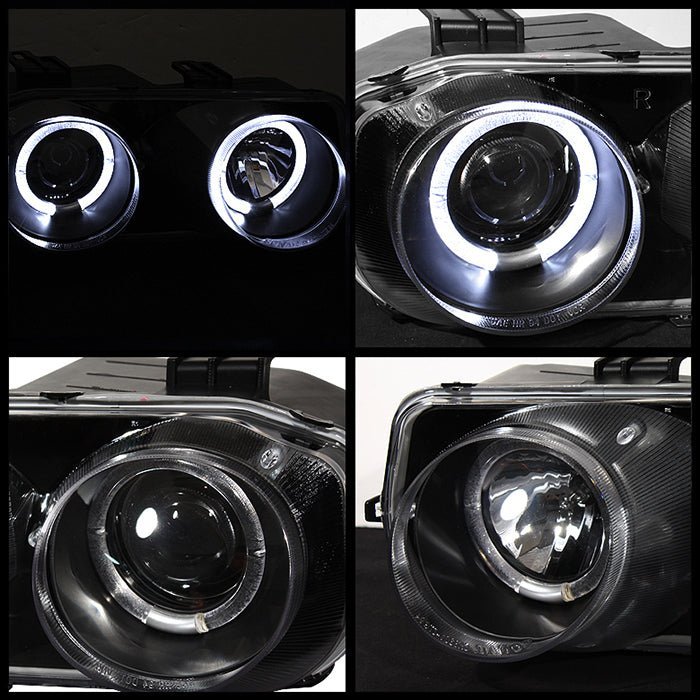 Acura Integra 94-97 Projector LED Headlights -Black