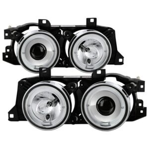 BMW E34 5-Series 89-94 / BMW E32 7-Series 88-92 Projector Headlights - Chrome - Image 1