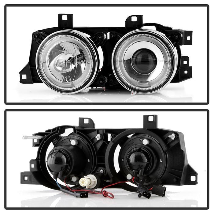 BMW E34 5-Series 89-94 / BMW E32 7-Series 88-92 Projector Headlights - Chrome