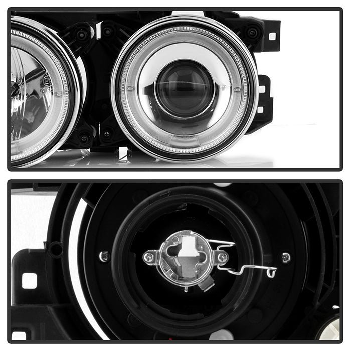 BMW E34 5-Series 89-94 / BMW E32 7-Series 88-92 Projector Headlights - Chrome