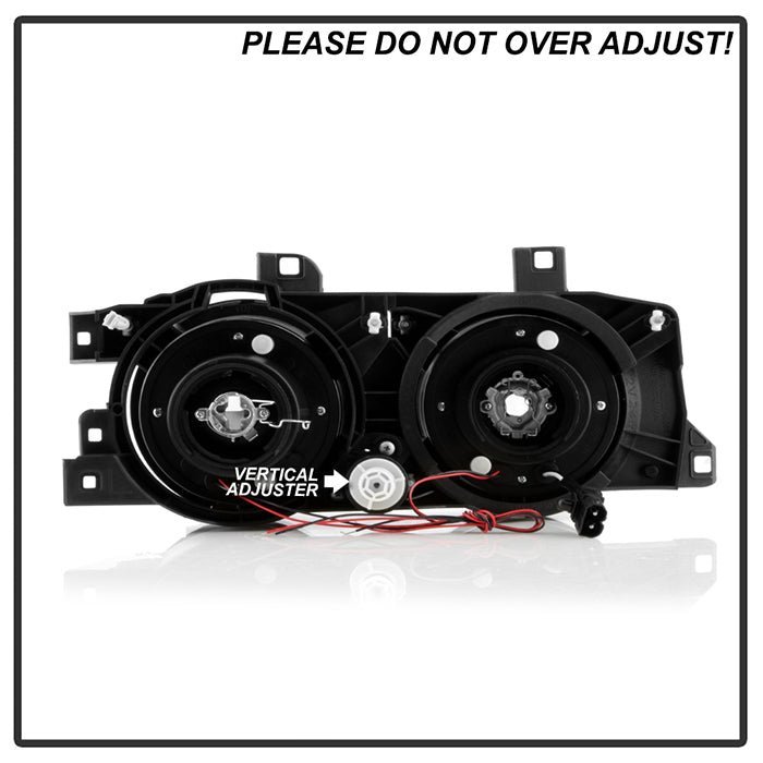 BMW E34 5-Series 89-94 / BMW E32 7-Series 88-92 Projector Headlights - Chrome