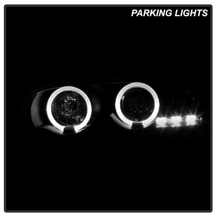 BMW E46 3-Series 00-03 2DR / M3 01-06 2DR 1PC Projector Headlights - Black