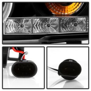 BMW E46 3-Series 00-03 2DR / M3 01-06 2DR 1PC Projector Headlights - Black - Image 5