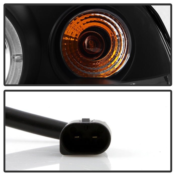 BMW E46 3-Series 00-03 2DR / M3 01-06 2DR 1PC Projector Headlights - Black