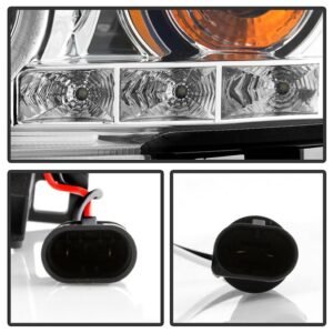 BMW E46 3-Series 00-03 2DR / M3 01-06 2DR 1PC Projector Headlights -Chrome - Image 5