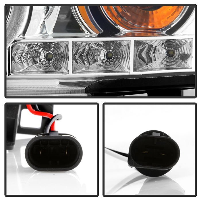 BMW E46 3-Series 00-03 2DR / M3 01-06 2DR 1PC Projector Headlights -Chrome
