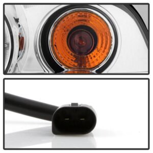 BMW E46 3-Series 00-03 2DR / M3 01-06 2DR 1PC Projector Headlights -Chrome - Image 6