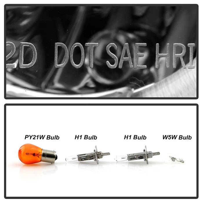 BMW E46 3-Series 00-03 2DR / M3 01-06 2DR 1PC Projector Headlights -Chrome