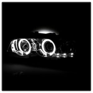 BMW E46 3-Series 00-03 2DR / M3 01-06 2DR 1PC Projector Headlights -Chrome - Image 9