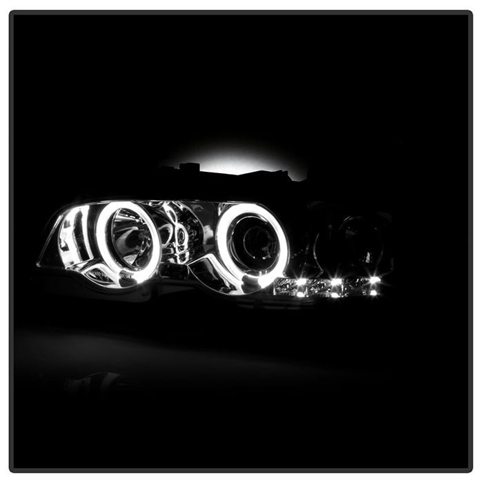 BMW E46 3-Series 00-03 2DR / M3 01-06 2DR 1PC Projector Headlights -Chrome