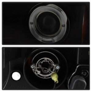 BMW E46 3-Series 99-01 4DR Projector Headlights - Black Smoke - Image 4
