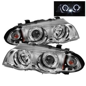 BMW E46 3-Series 99-01 4DR Projector Headlights - Chrome - Image 1