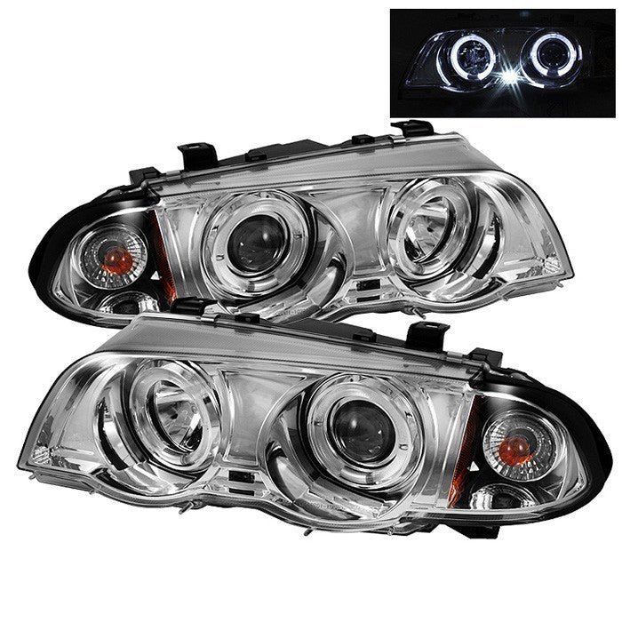 BMW E46 3-Series 99-01 4DR Projector Headlights - Chrome