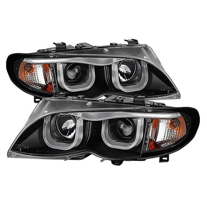 BMW E46 3-Series 02-05 4DR Projector Headlights 1PC- Black