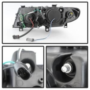 BMW E46 3-Series 02-05 4DR Projector Headlights 1PC- Black - Image 3
