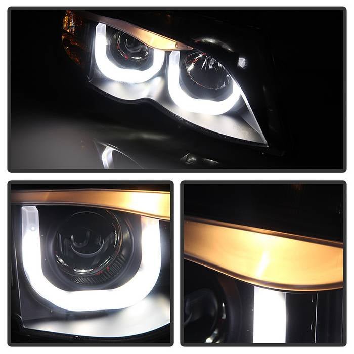 BMW E46 3-Series 02-05 4DR Projector Headlights 1PC- Black