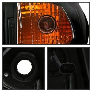 BMW E46 3-Series 02-05 4DR Projector Headlights 1PC- Black - Image 6