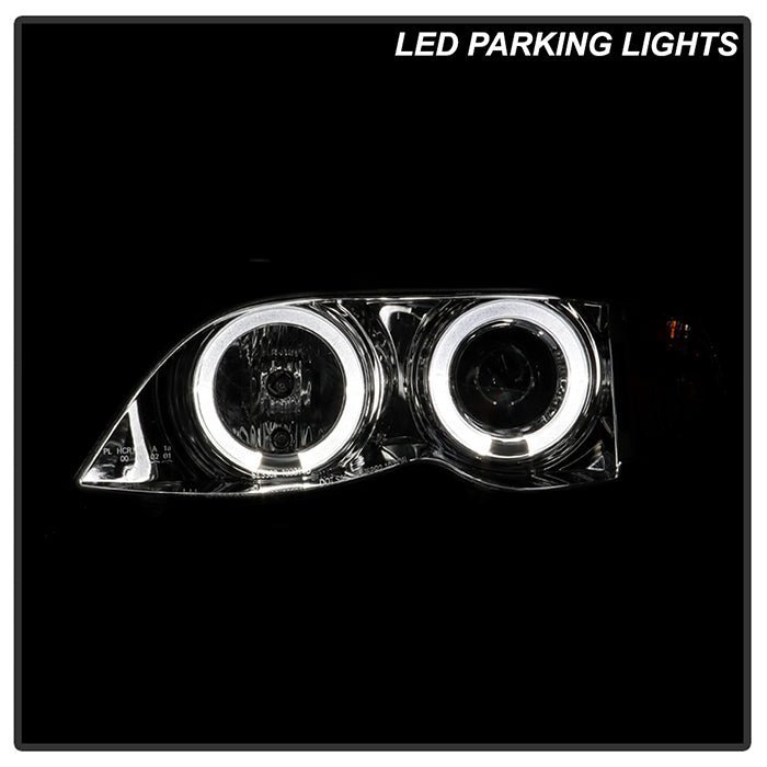 BMW E46 3-Series 02-05 4DR Projector Headlights 1PC - Chrome