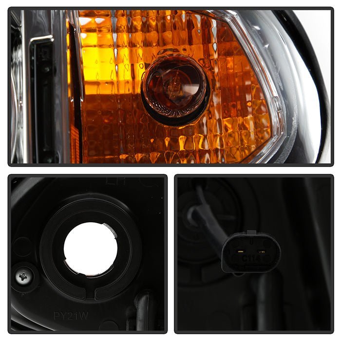 BMW E46 3-Series 02-05 4DR Projector Headlights 1PC - Chrome