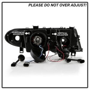 BMW E46 3-Series 02-05 4DR Projector Headlights 1PC - Chrome - Image 7