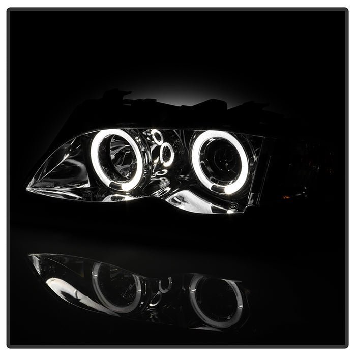 BMW E46 3-Series 02-05 4DR Projector Headlights 1PC - Chrome