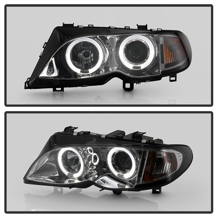 BMW E46 3-Series 02-05 4DR Projector Headlights 1PC - Smoke