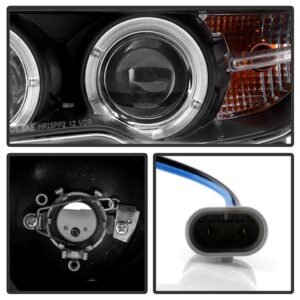 BMW E46 3-Series 04-06 2DR Projector Headlight - Black - Image 3