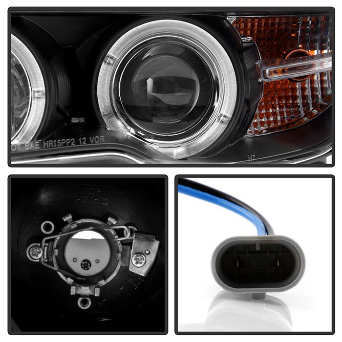 BMW E46 3-Series 04-06 2DR Projector Headlight - Black