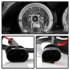 BMW E46 3-Series 04-06 2DR Projector Headlight - Black - Image 4