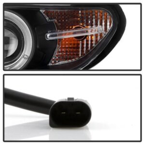 BMW E46 3-Series 04-06 2DR Projector Headlight - Black - Image 5