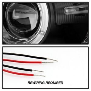 BMW E46 3-Series 04-06 2DR Projector Headlight - Black - Image 6