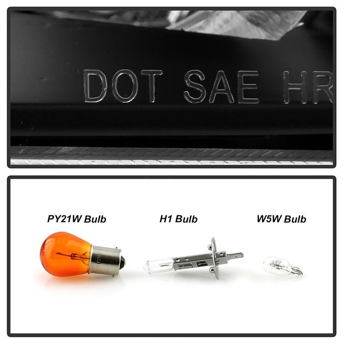 BMW E46 3-Series 04-06 2DR Projector Headlight - Black