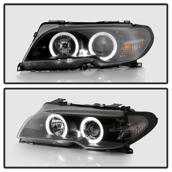 BMW E46 3-Series 04-06 2DR Projector Headlight - Black