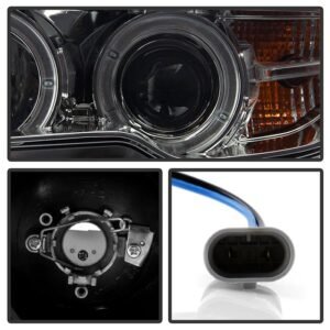 BMW E46 3-Series 04-06 2 DR Projector Headlight - Smoke - Image 3