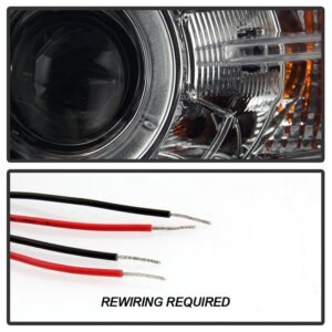 BMW E46 3-Series 04-06 2 DR Projector Headlight - Smoke - Image 6
