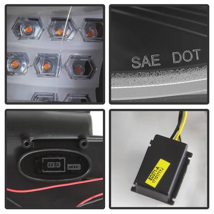 BMW E60 5 Series 08-10 Projector Headlights - Black