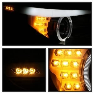 BMW E60 5 Series 08-10 Projector Headlights - Black - Image 7