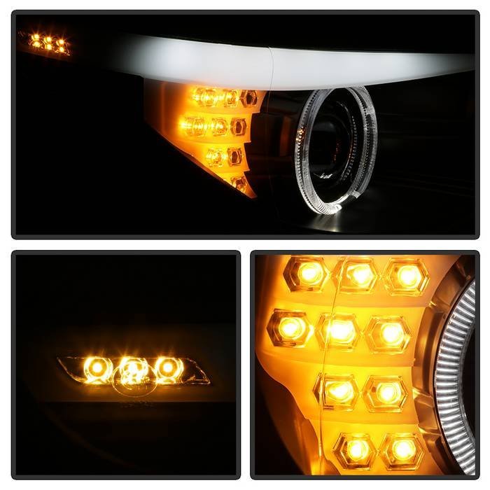 BMW E60 5 Series 08-10 Projector Headlights - Black