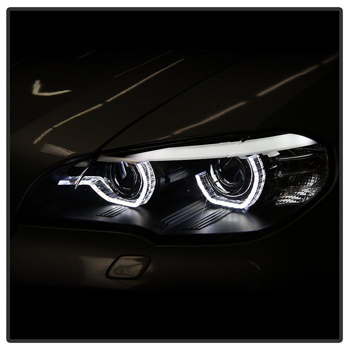 BMW X5 E70 2007-2010 Projector Headlights - Black