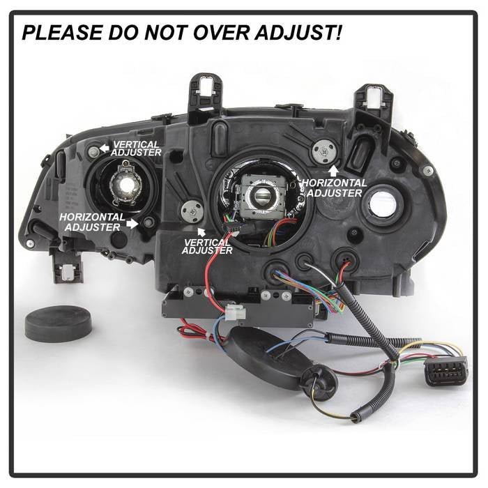 BMW X5 E70 2007-2010 Projector Headlights - Black