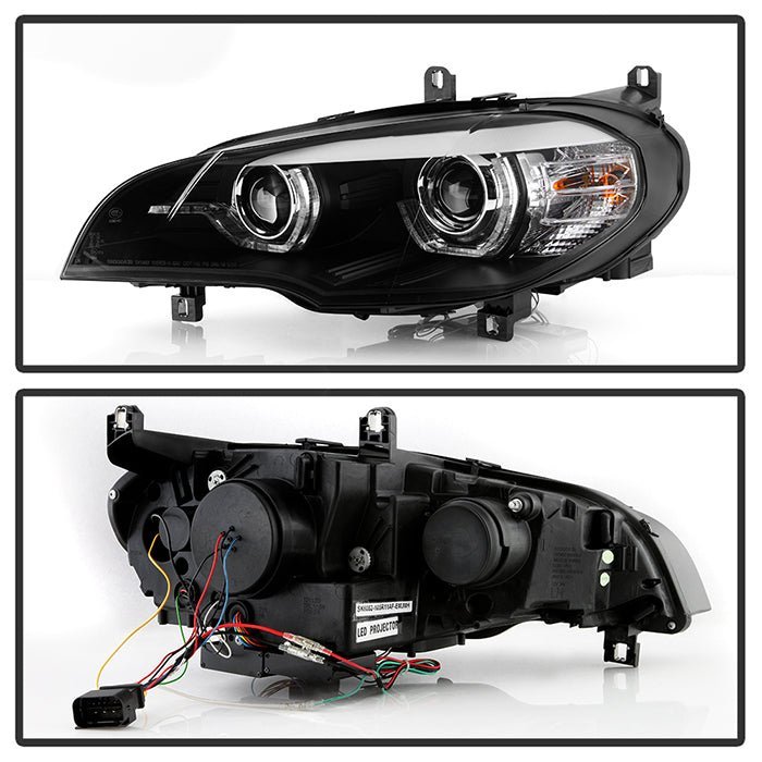 BMW X5 E70 2007-2010 Xenon/HID Model Headlights - Black
