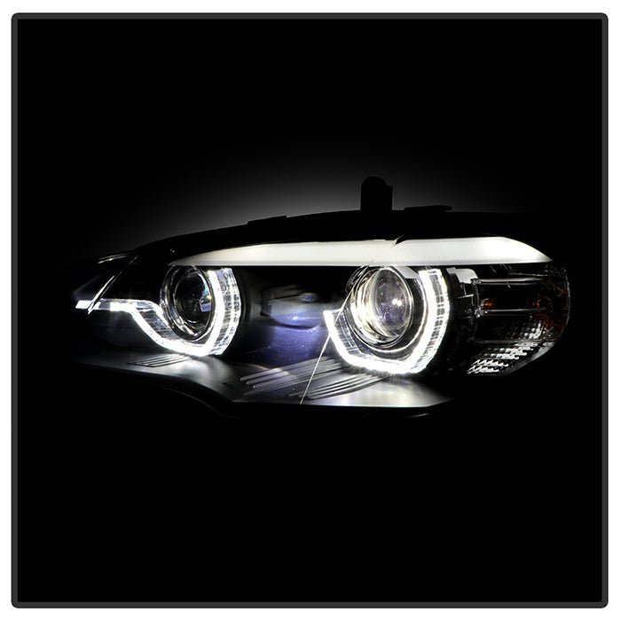 BMW X5 E70 2007-2010 Xenon/HID Model Headlights - Black