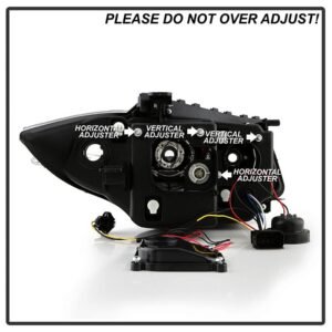 BMW E87 1-Series 08-11 Projector Headlights - LED Halo - Black - Image 7
