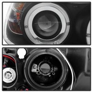 BMW E90 3-Series 06-08 4DR Projector Headlights - Black - Image 4