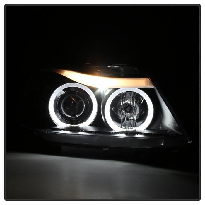 BMW E90 3-Series 06-08 4DR Projector Headlights - Black