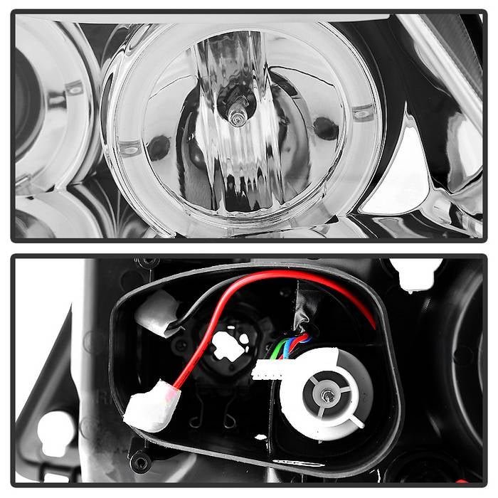 BMW E90 3-Series 06-08 4DR Projector Headlights - Chrome
